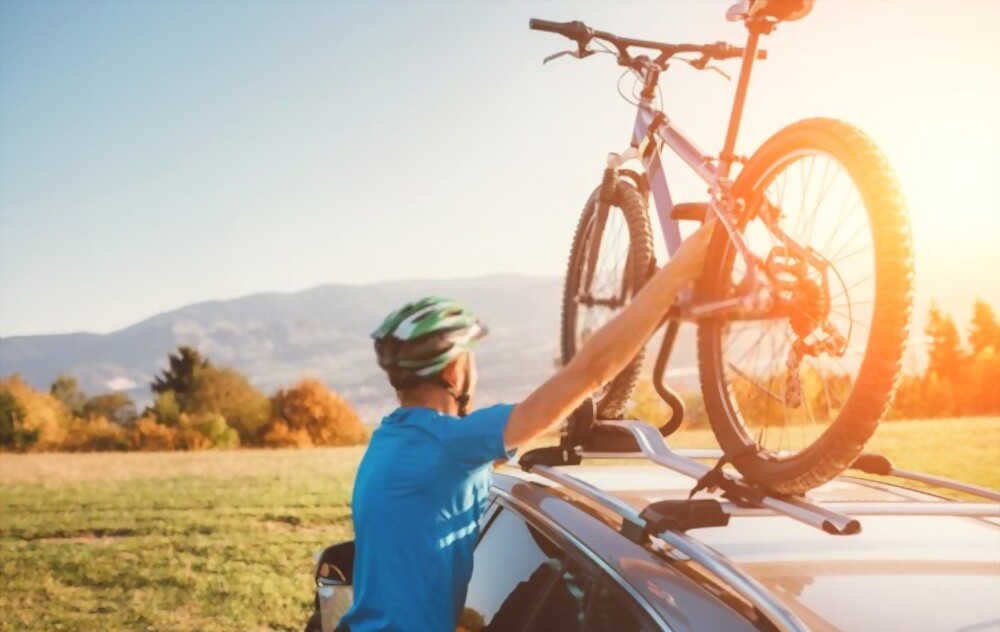 rear mounted caravan bike rack